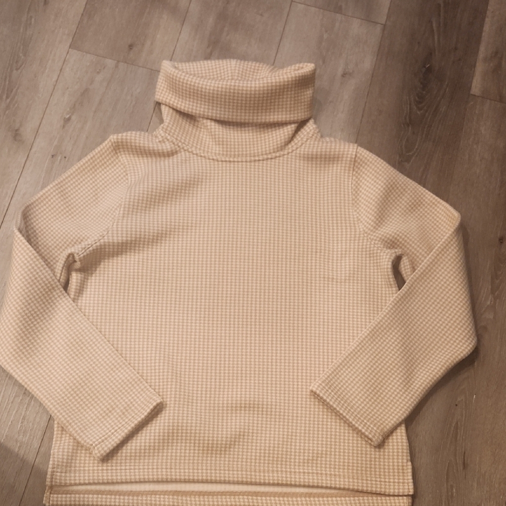 J Crew Cream Turtleneck Sweater